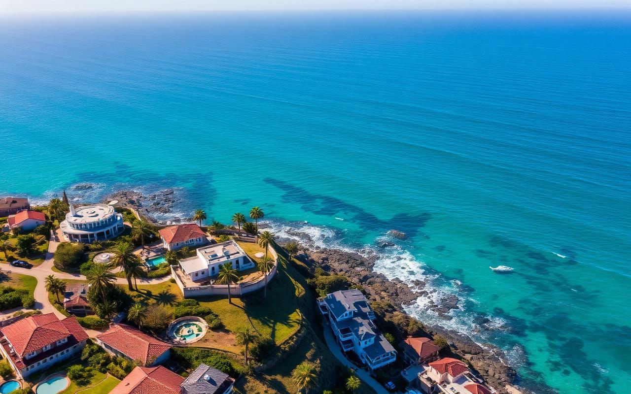 La Jolla coastline with luxury homes
